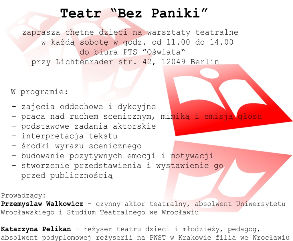 {:pl}Zajęcia teatralne dla dzieci - 2020{:}{:de}Theater 