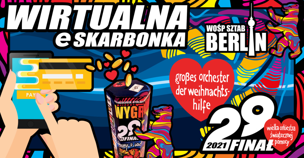 {:pl}eSKARBONKA WOŚP Berlin! Nawrzucaj nam!{:}{:de}eSpendendosen WOSP Berlin!{:}