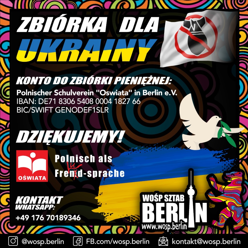 {:pl}Zbiórka dla Ukrainy{:}{:de}Spendensammlung für die Ukraine{:}