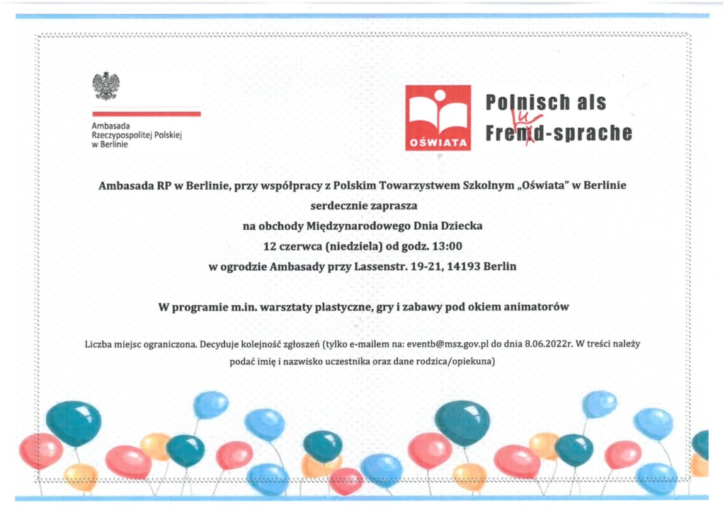 Międzynarodowy Dzień Dziecka