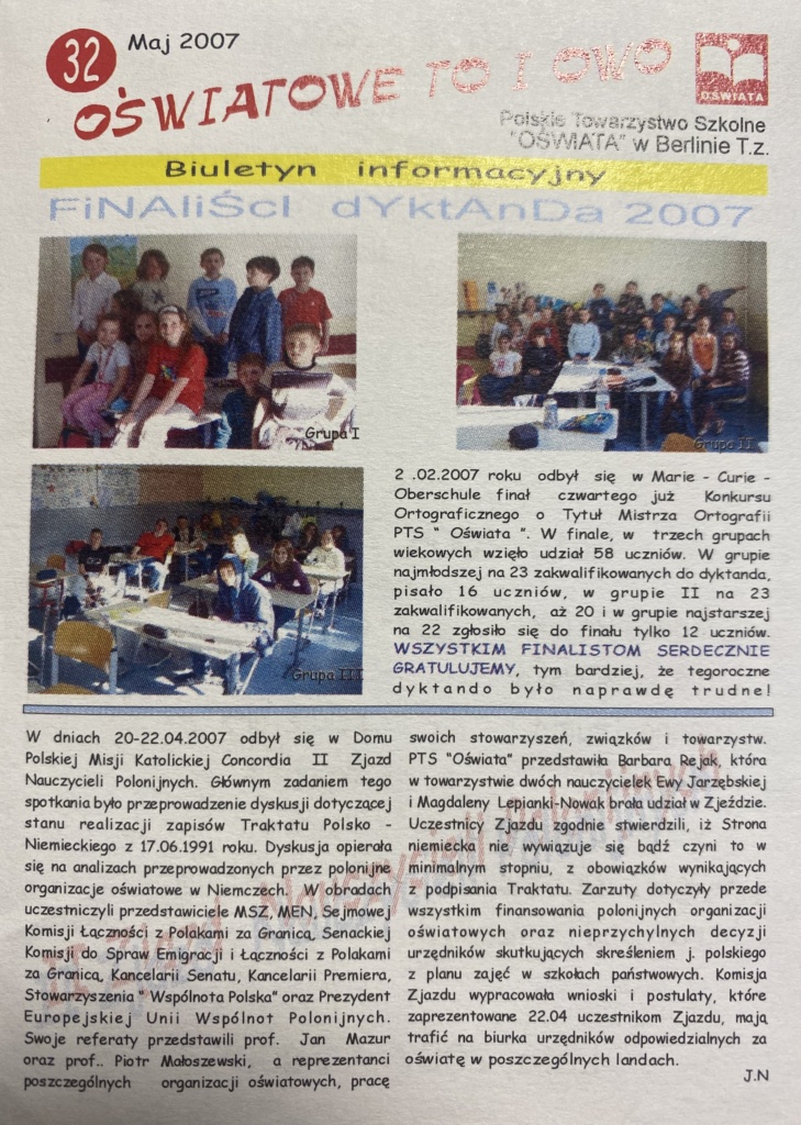 {:pl}BIULETYN INFORMACYJNY „OŚWIATOWE TO I OWO”{:}{:de}